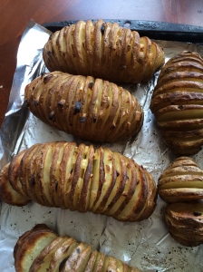 Hasselback Potatoes Ready for the Oven